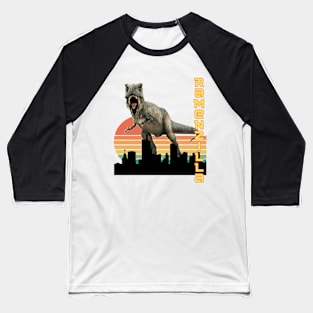 Ramenzilla-Retro Funny Baseball T-Shirt